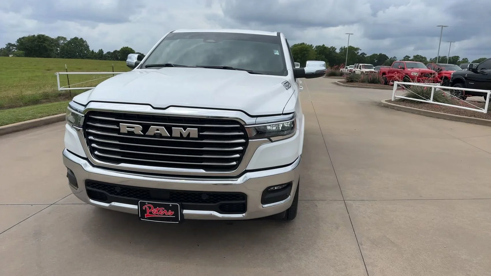 Used 2025 Bright White Clearcoat Ram Laramie image 4