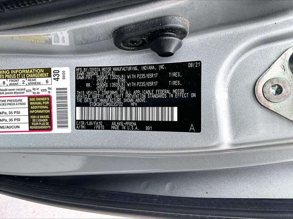Used 2021 Celestial Silver Metallic Toyota LE image 6
