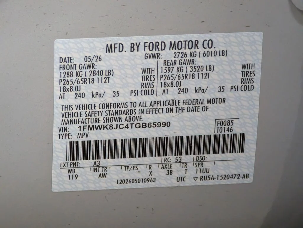 New 2026 Space White Metallic Ford Tremor® image 27