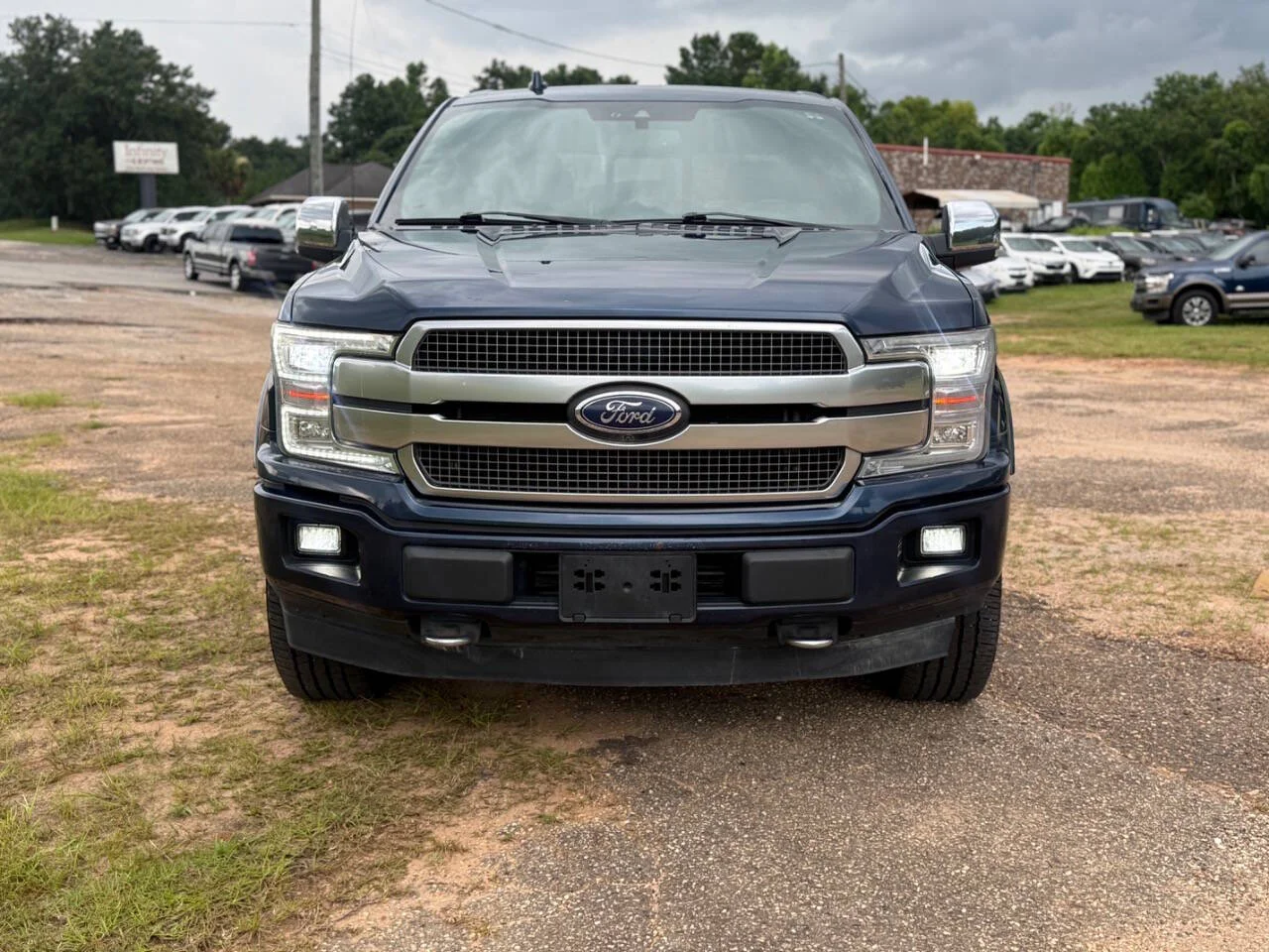 Used 2020 Blue Ford Platinum 4x4 4dr SuperCrew 5.5 ft. SB image 8