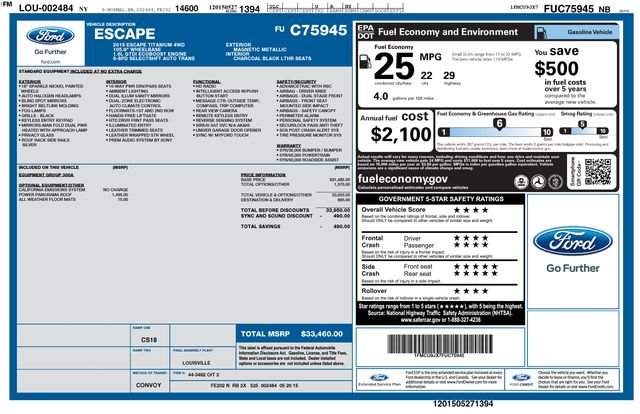 Used 2015 Gray Ford Titanium image 9