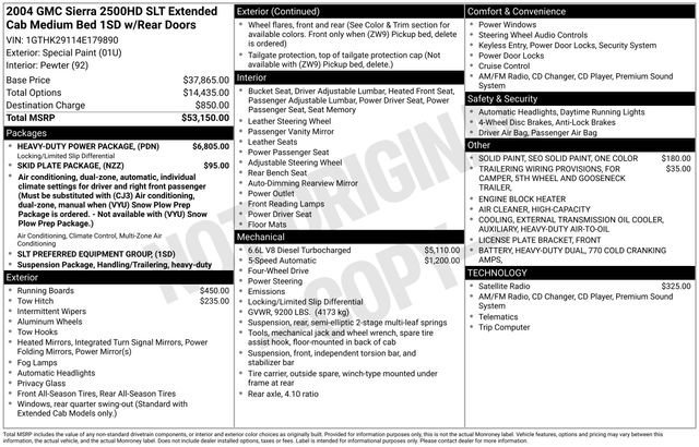 Used 2004 Special Paint GMC SLT image 1