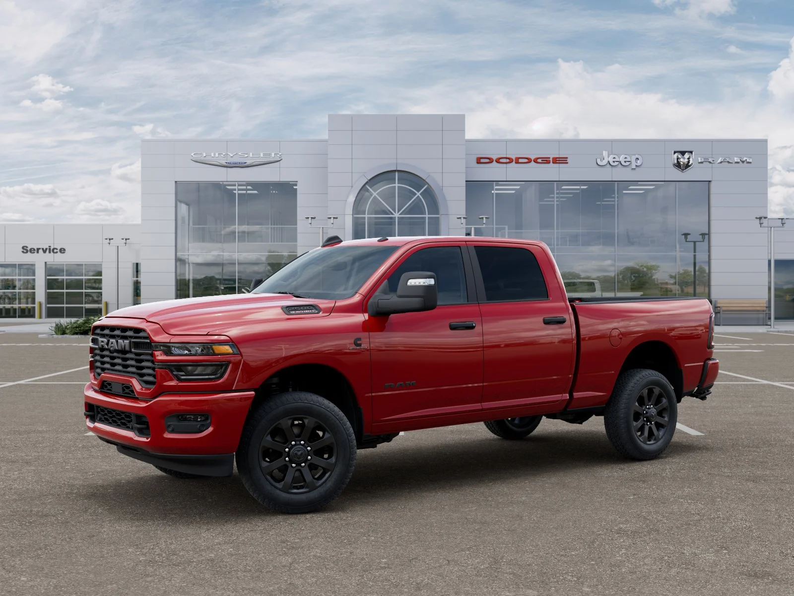 New 2026 Flame Red Clear-Coat Exterior Paint RAM Big Horn image 71
