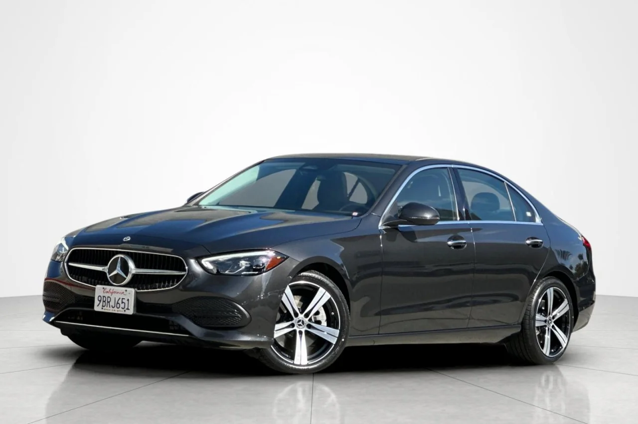 Certified Used 2022 Graphite Grey Metallic Mercedes-Benz C 300 image 1