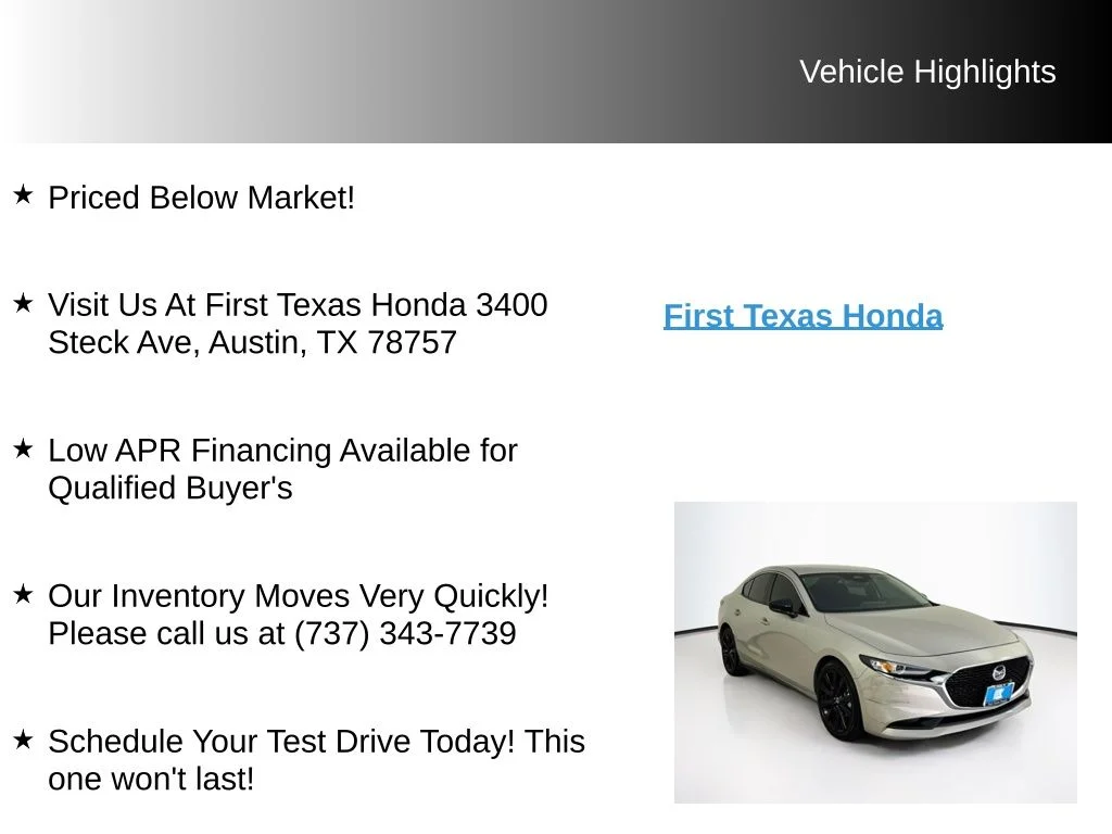Used 2024 Platinum Quartz Metallic Mazda 2.5 S Select Sport image 9