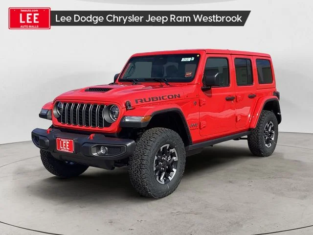 New 2026 Red Clearcoat Jeep 4-DOOR RUBICON image 1