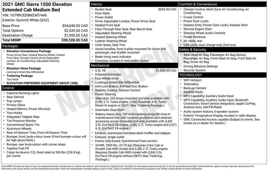 Used 2021 White GMC Elevation image 26
