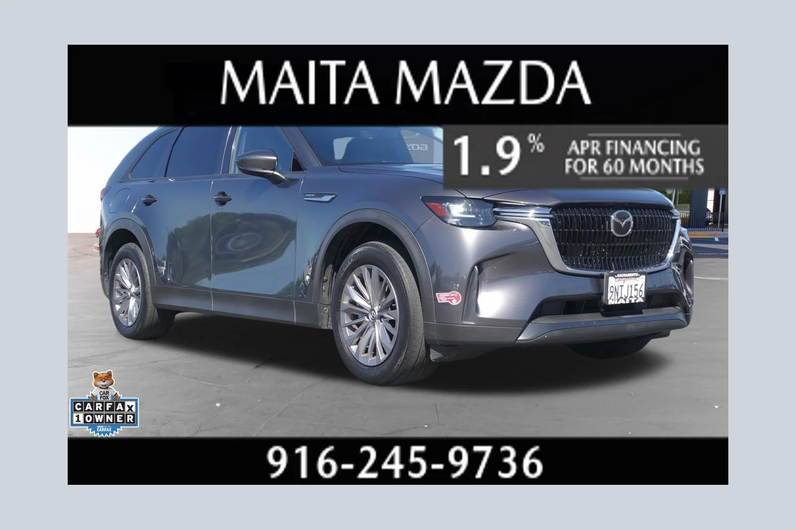 Certified Used 2024 Machine Gray Metallic Mazda Preferred image 1