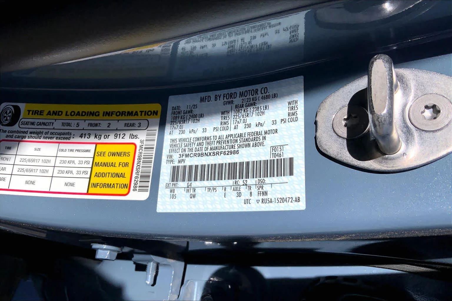 New 2025 Azure Gray Metallic Tri-Coat Ford Big Bend® image 19