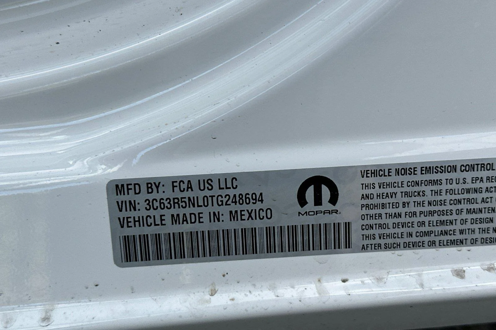 New 2026 Bright White Clear-Coat Exterior Paint RAM Laramie image 27