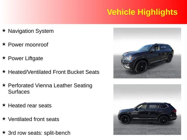 Used 2018 Black Volkswagen SEL Premium image 3