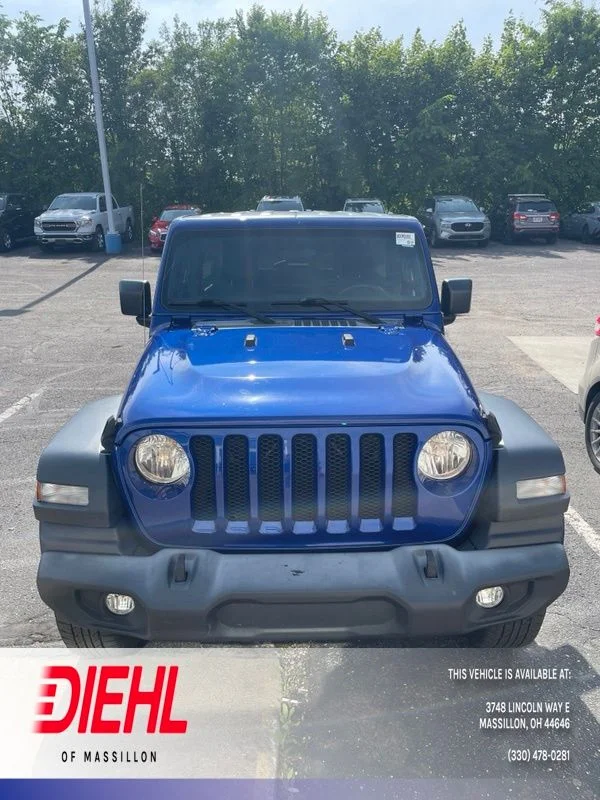 Used 2019 Blue Jeep Unlimited Sport S image 1