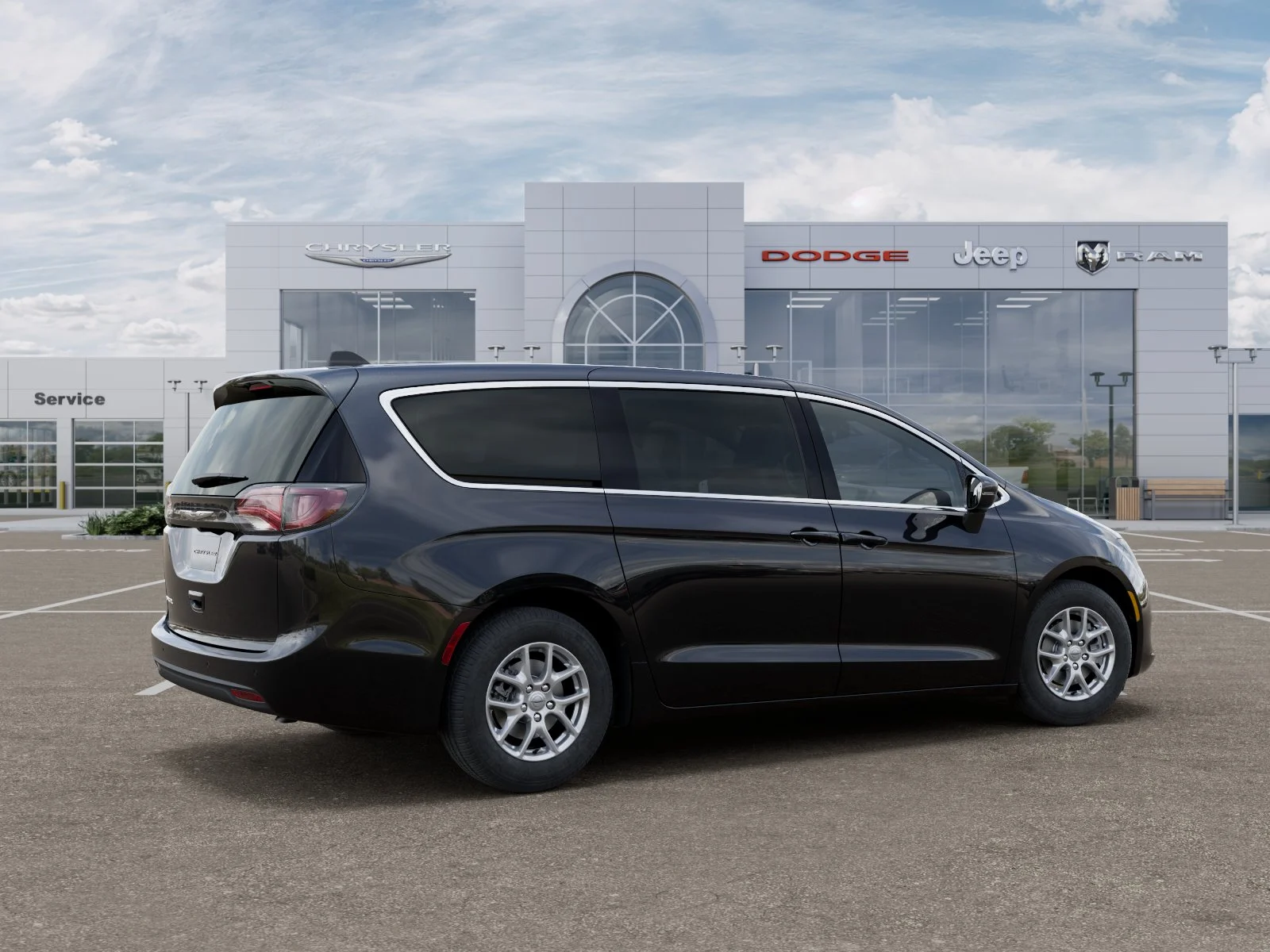 New 2026 Diamond Black Crystal Pearl-Coat Exterior Paint Chrysler LX image 34