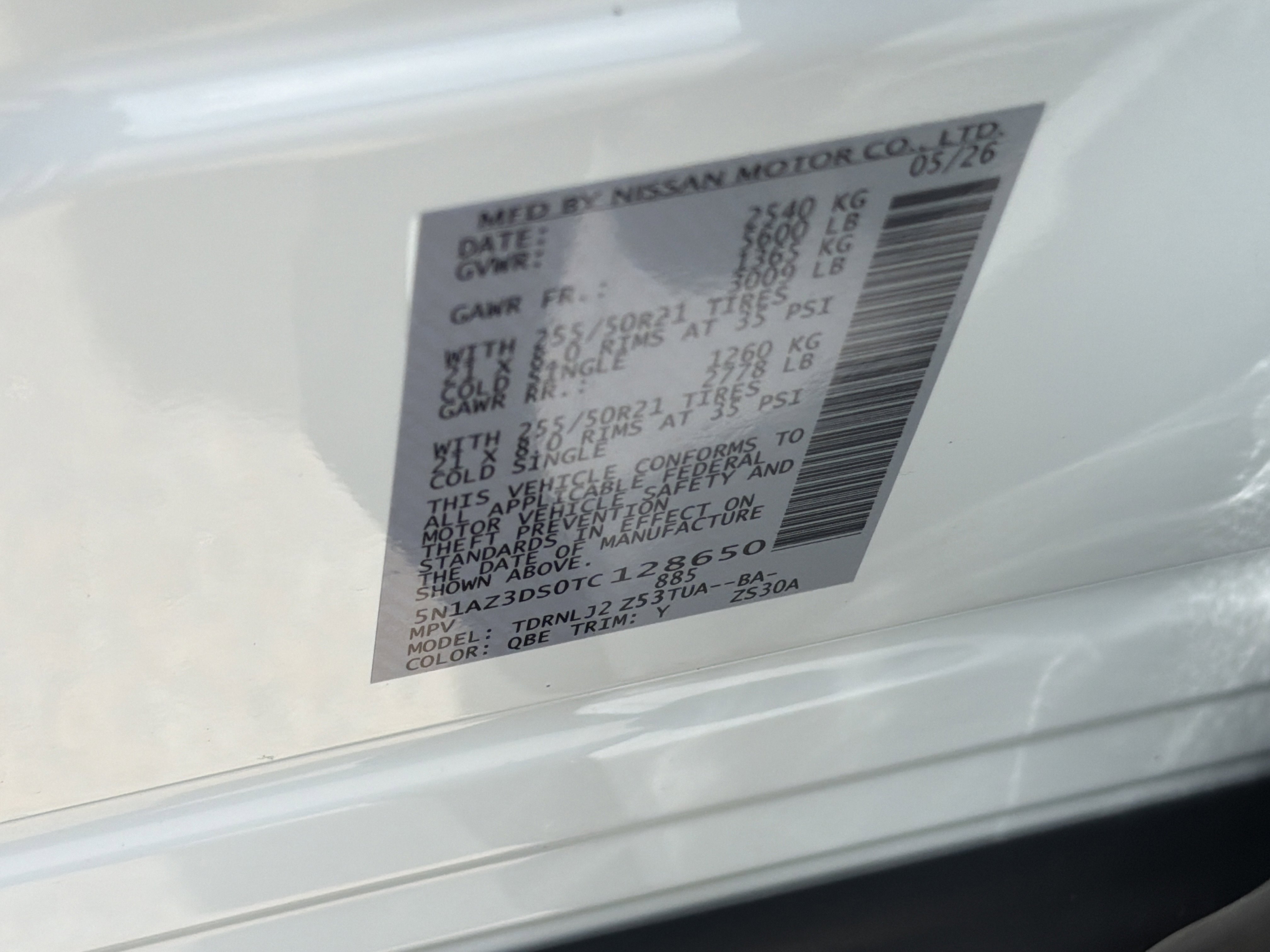 New 2026 Everest White Pearl Tricoat Nissan Platinum image 35