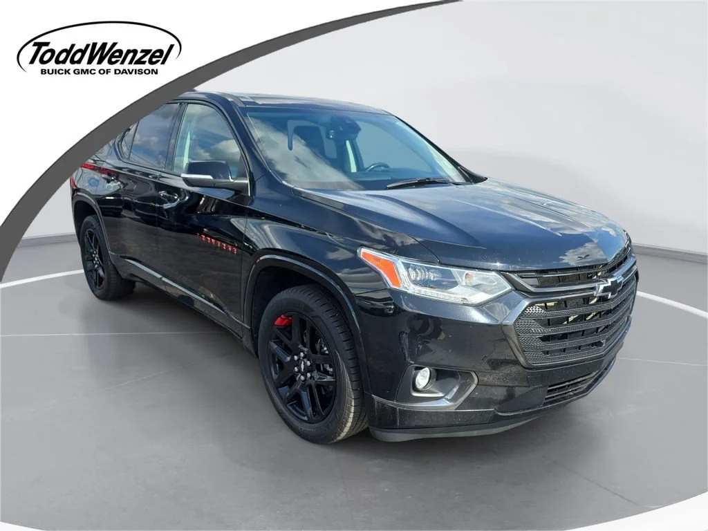 Certified Used 2021 MOSAIC BLACK METALLIC Chevrolet Premier image 1