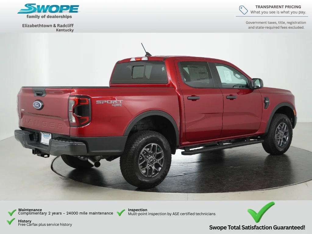 New 2026 Ruby Red Metallic Tinted Clearcoat Ford XLT image 3
