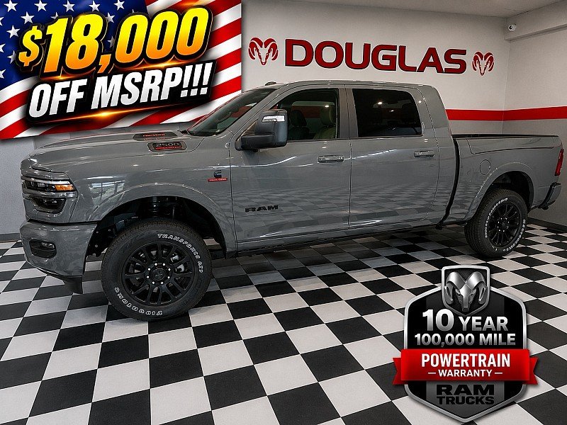New 2026 Ceramic Gray Clearcoat RAM Limited Mega Cab 6