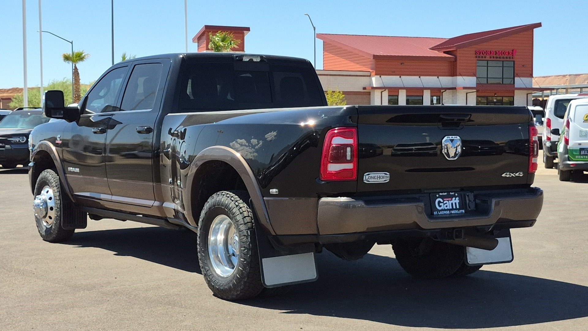Used 2024 Diamond Black Crystal Pearlcoat Ram Longhorn image 5