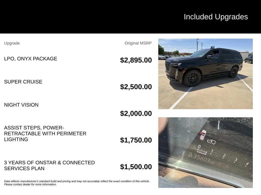 Used 2023 BLACK RAVEN Cadillac 4WD Sport Platinum image 5