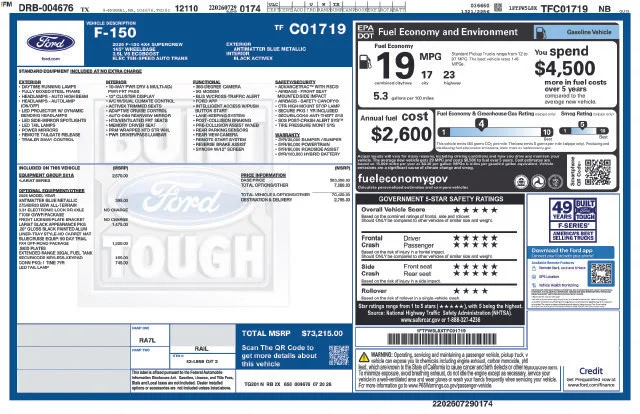New 2026 Antimatter Blue Metallic Ford Lariat image 5