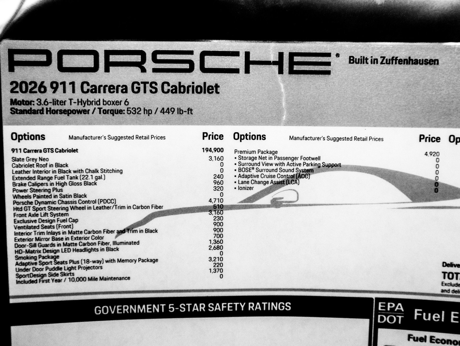 New 2026 Slate Grey Neo Porsche Carrera GTS Cabriolet image 32