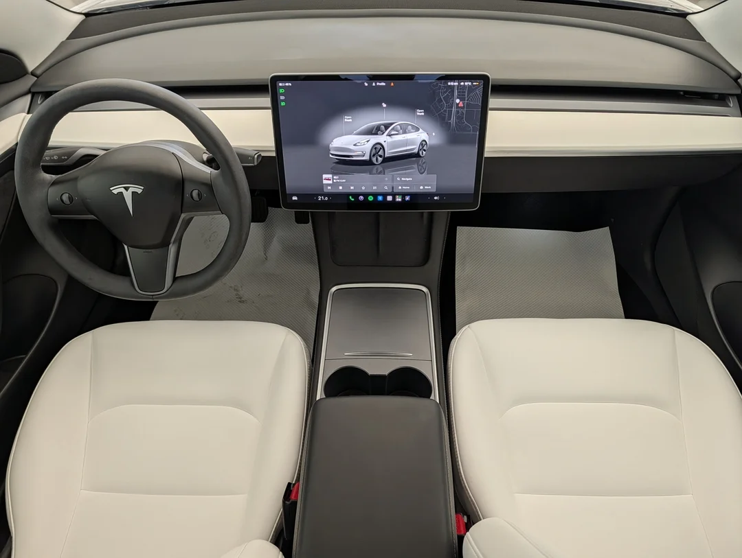Certified Used 2022 White Tesla Long Range - - AWD - Self-Driving - Leather - Traffic Aware & More! image 26