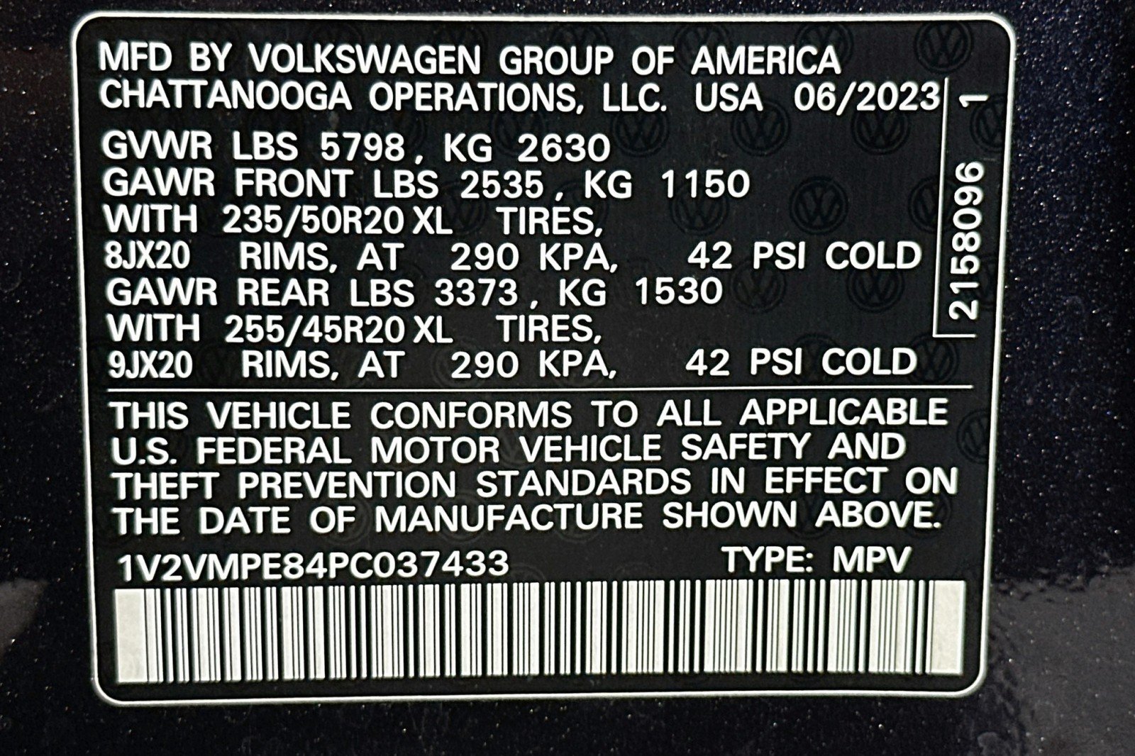 Used 2023 Deep Black Pearl Volkswagen Pro image 24