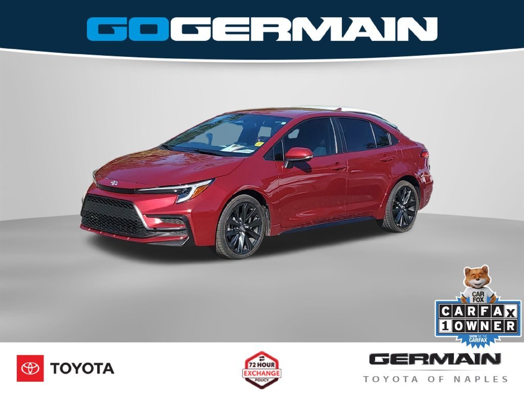 Certified Used 2024 Red Toyota SE image 1
