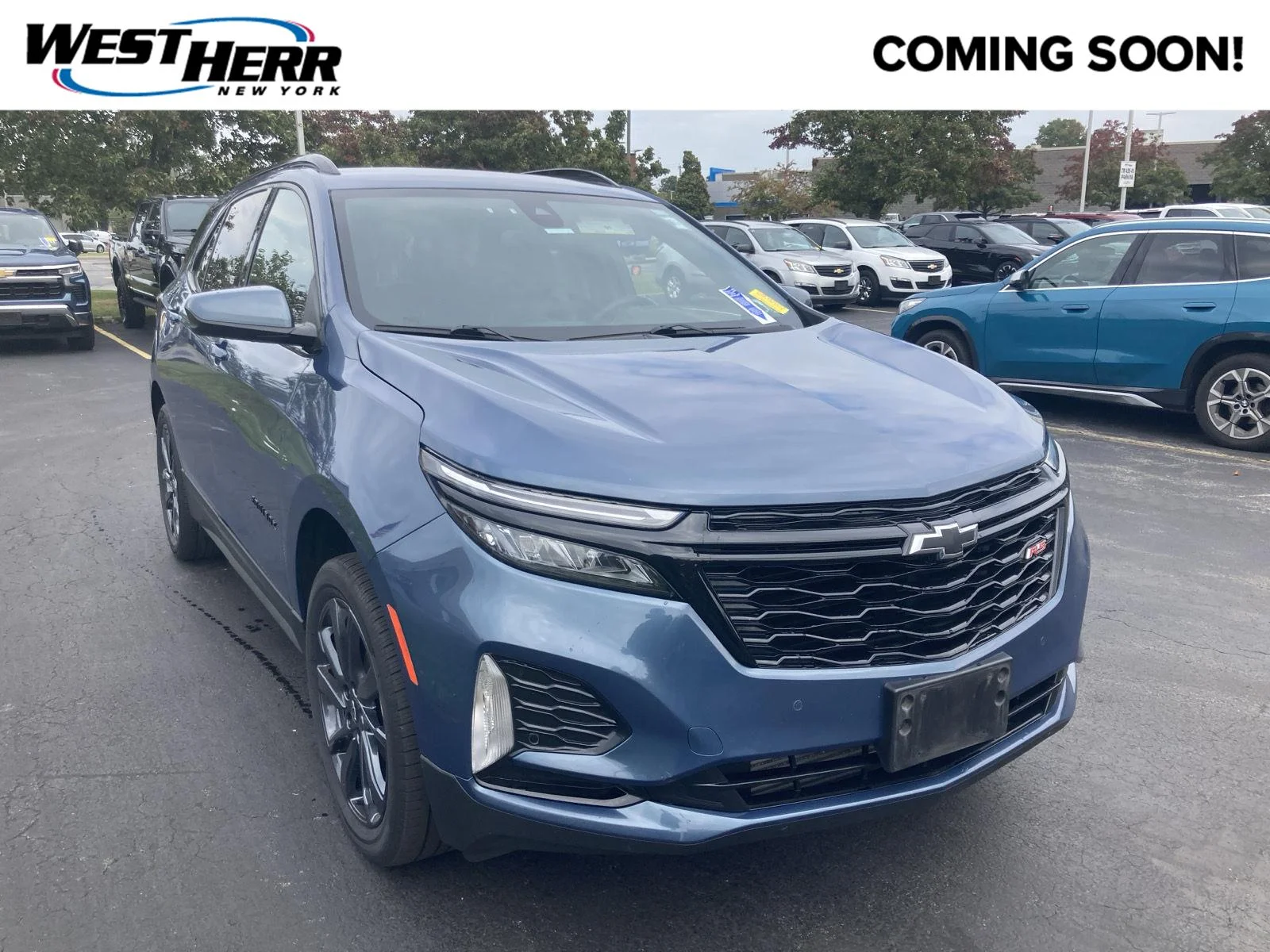Used 2024 Lakeshore Blue Metallic Chevrolet RS image 1