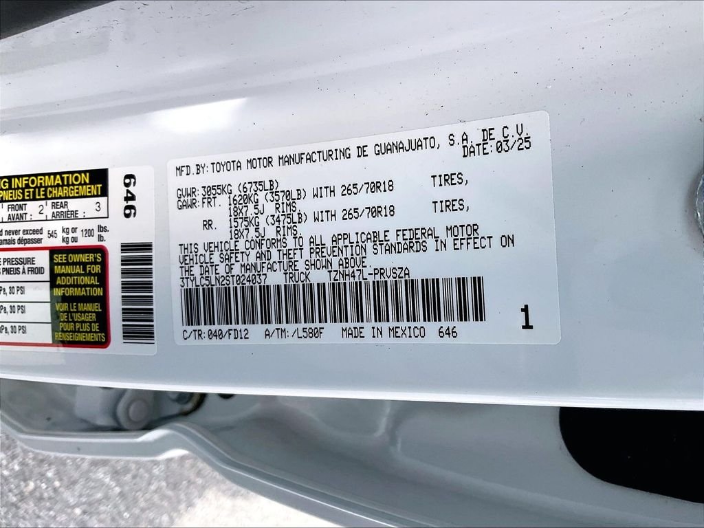 Used 2025 Ice Cap Toyota TRD Off Road image 32