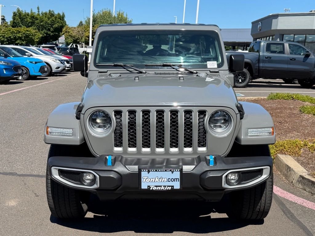 Used 2023 Gray Jeep Sahara 4xe image 3