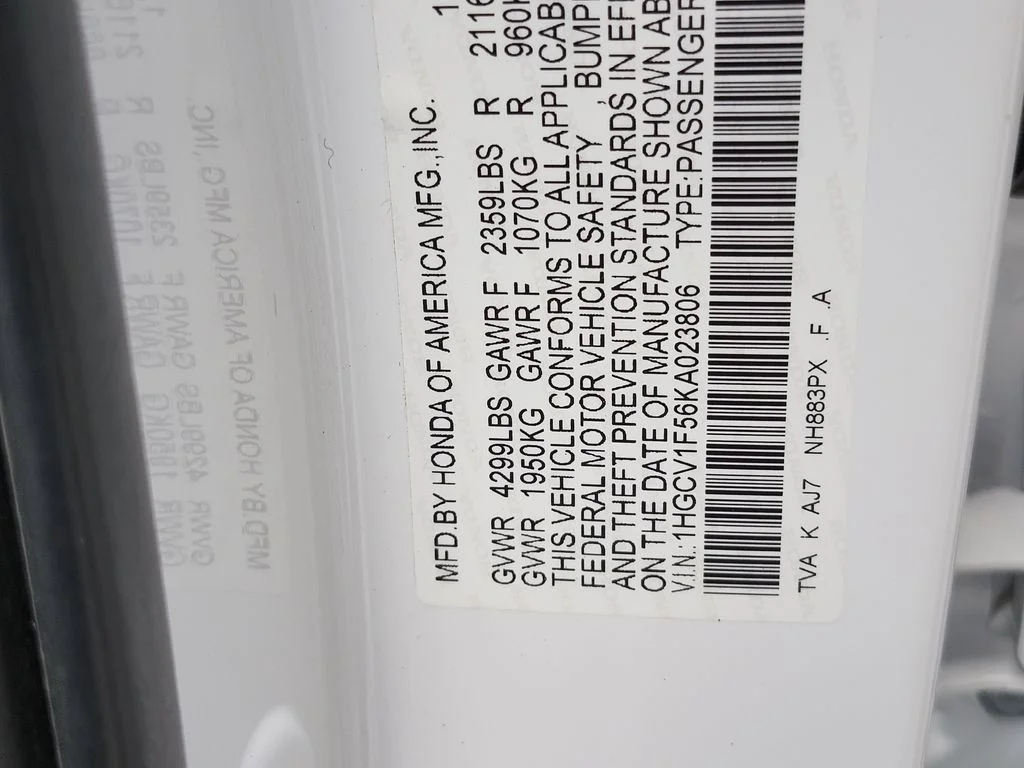 Used 2019 White Honda EX-L image 32