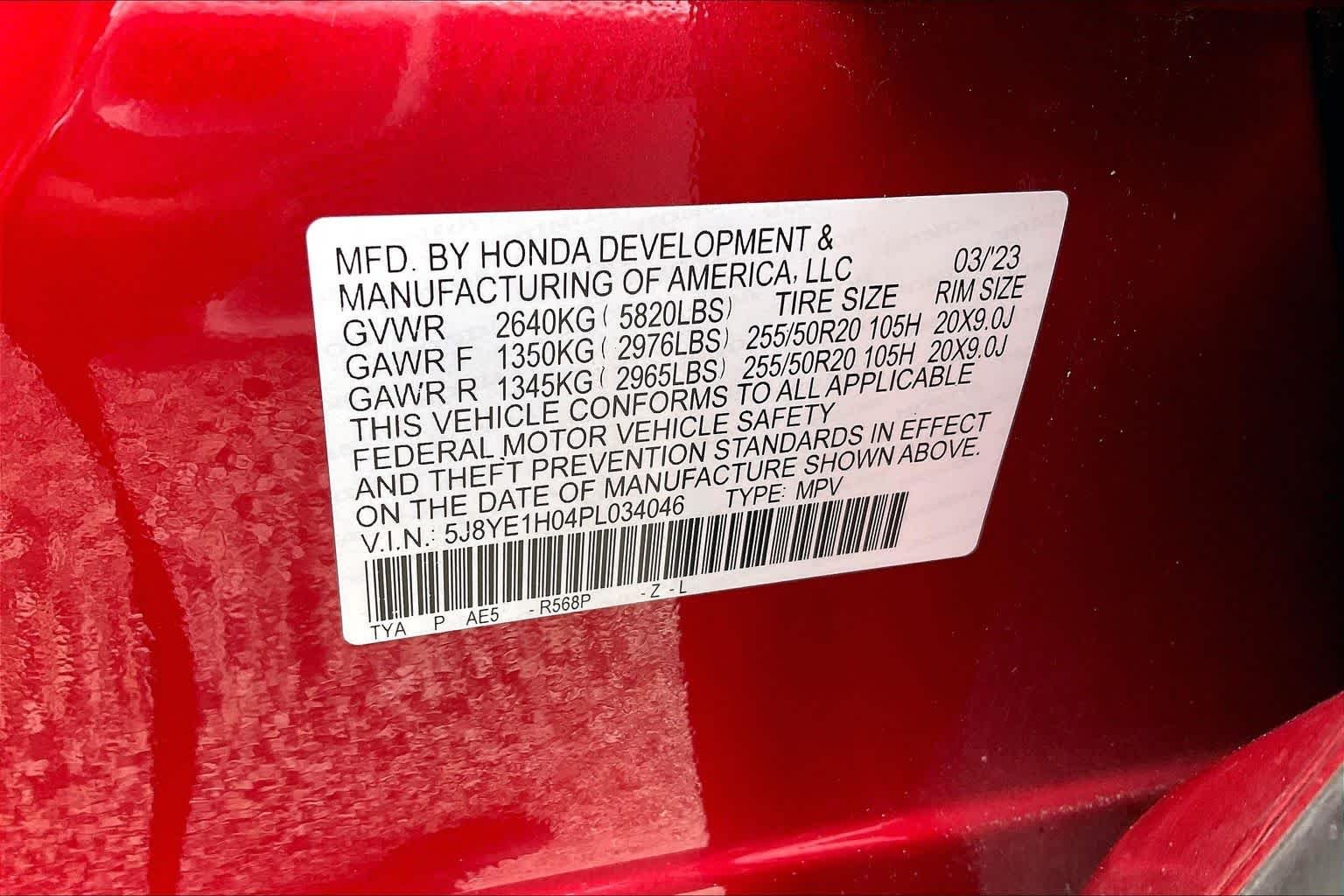 Certified Used 2023 Performance Red Pearl Acura w/A-Spec Package image 33