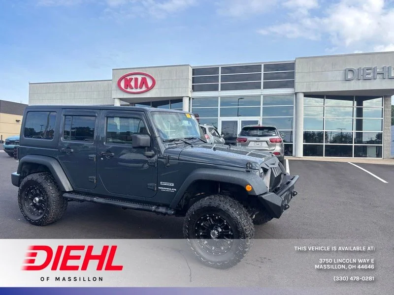 Used 2017 Black Jeep Unlimited Sport image 1