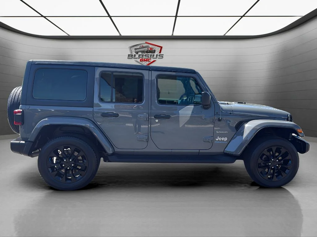 Used 2023 Gray Jeep Sahara 4xe image 6