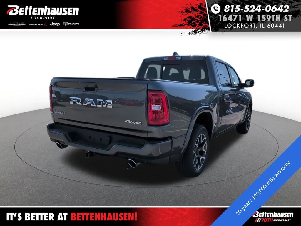 New 2026 Granite Crystal Metallic Clear-Coat Exterior Paint RAM Laramie image 7