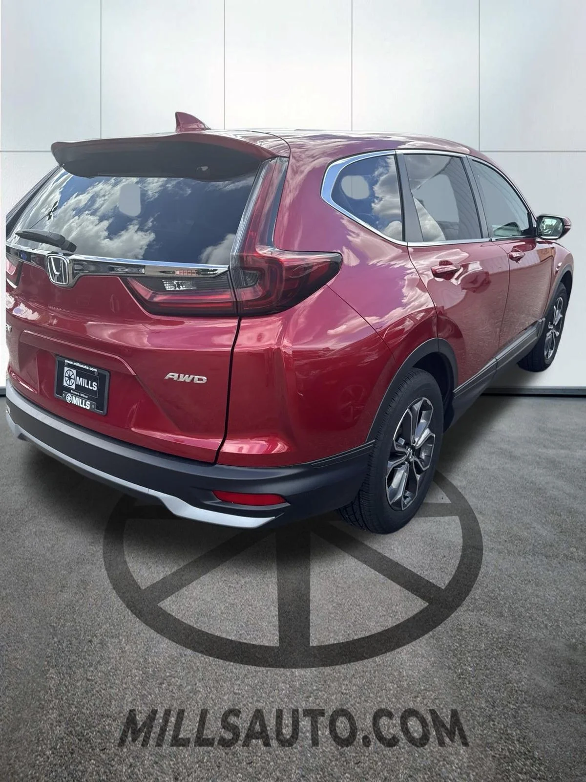 Certified Used 2022 Radiant Red Metallic Honda EX image 3
