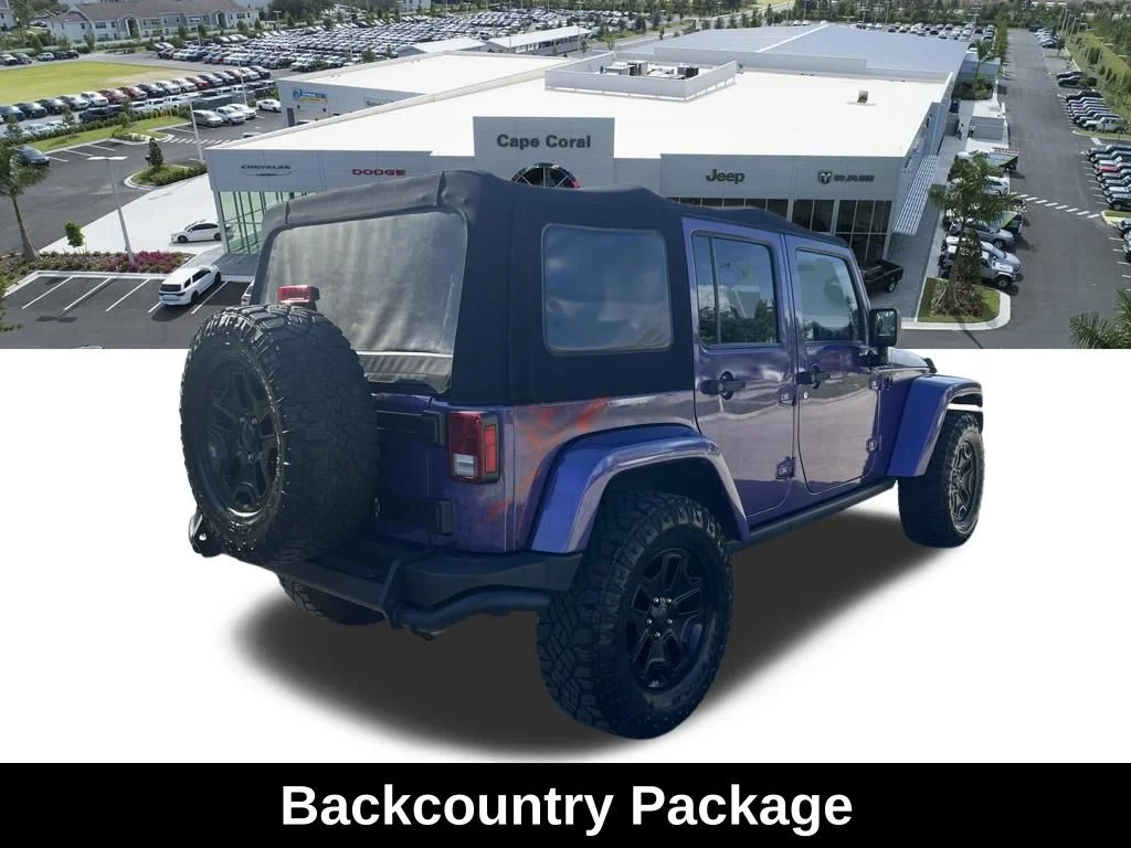 Certified Used 2016 Purple Jeep Unlimited Sahara image 5