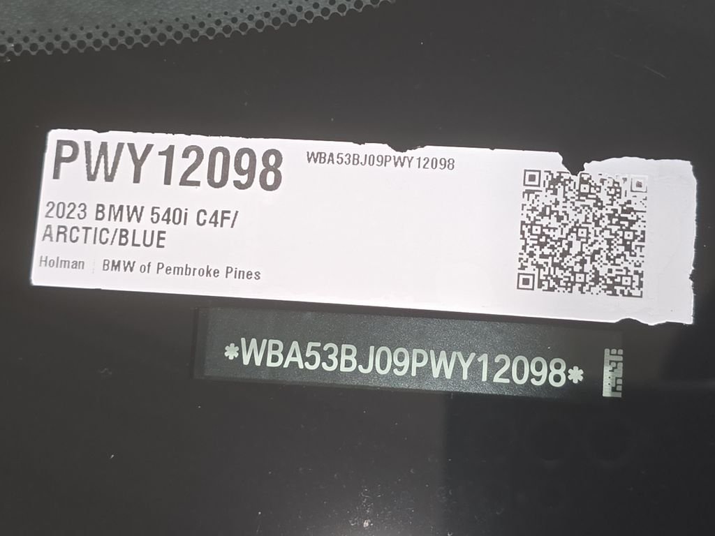 Certified Used 2023 Arctic Race Blue metallic BMW 540i image 24