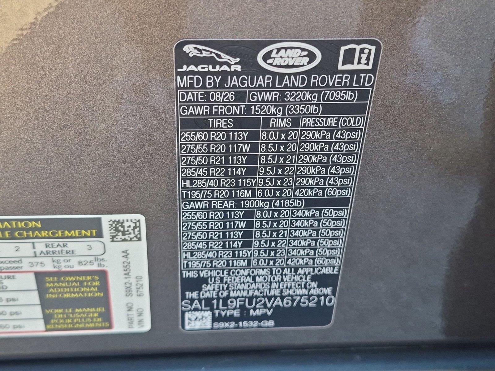 New 2027 Charente Grey Land Rover Dynamic SE image 33