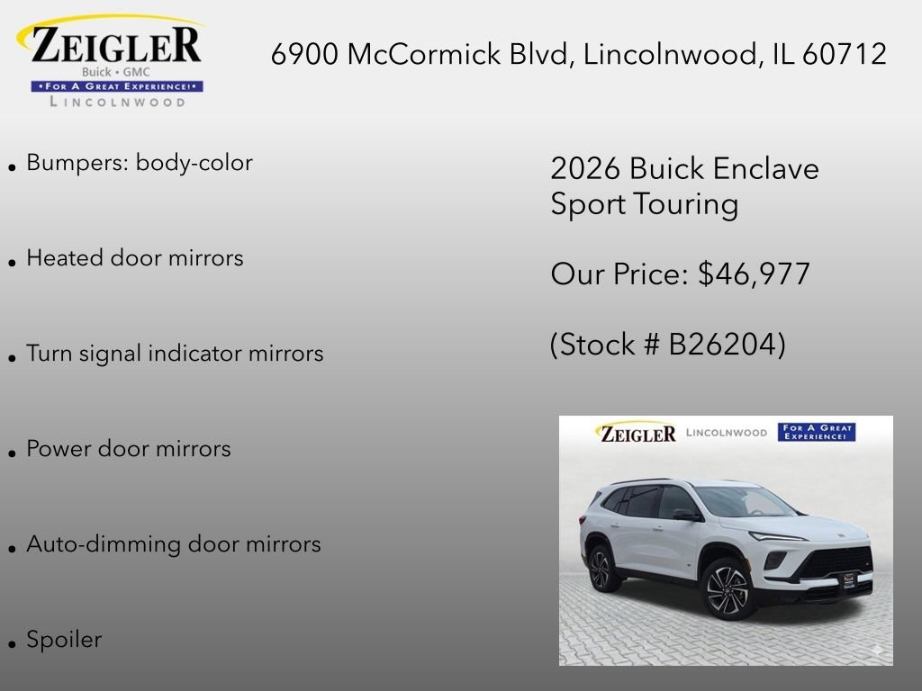 New 2026 Summit White Buick Sport Touring image 30