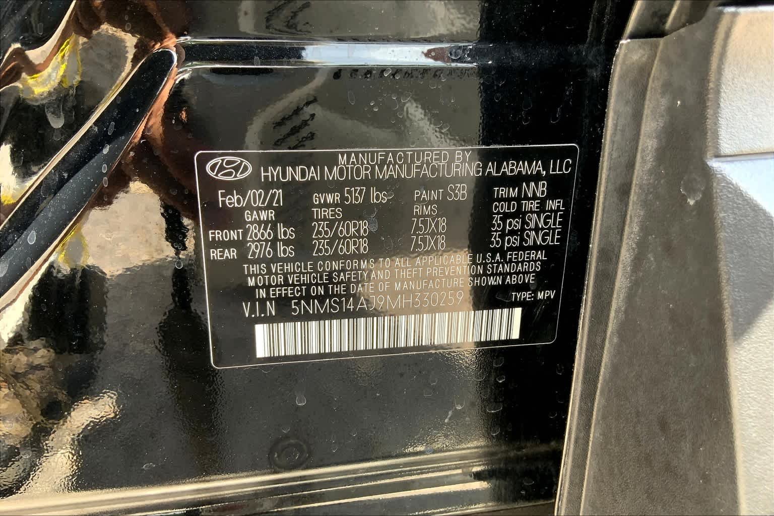 Used 2021 Twilight Black Hyundai SE image 32
