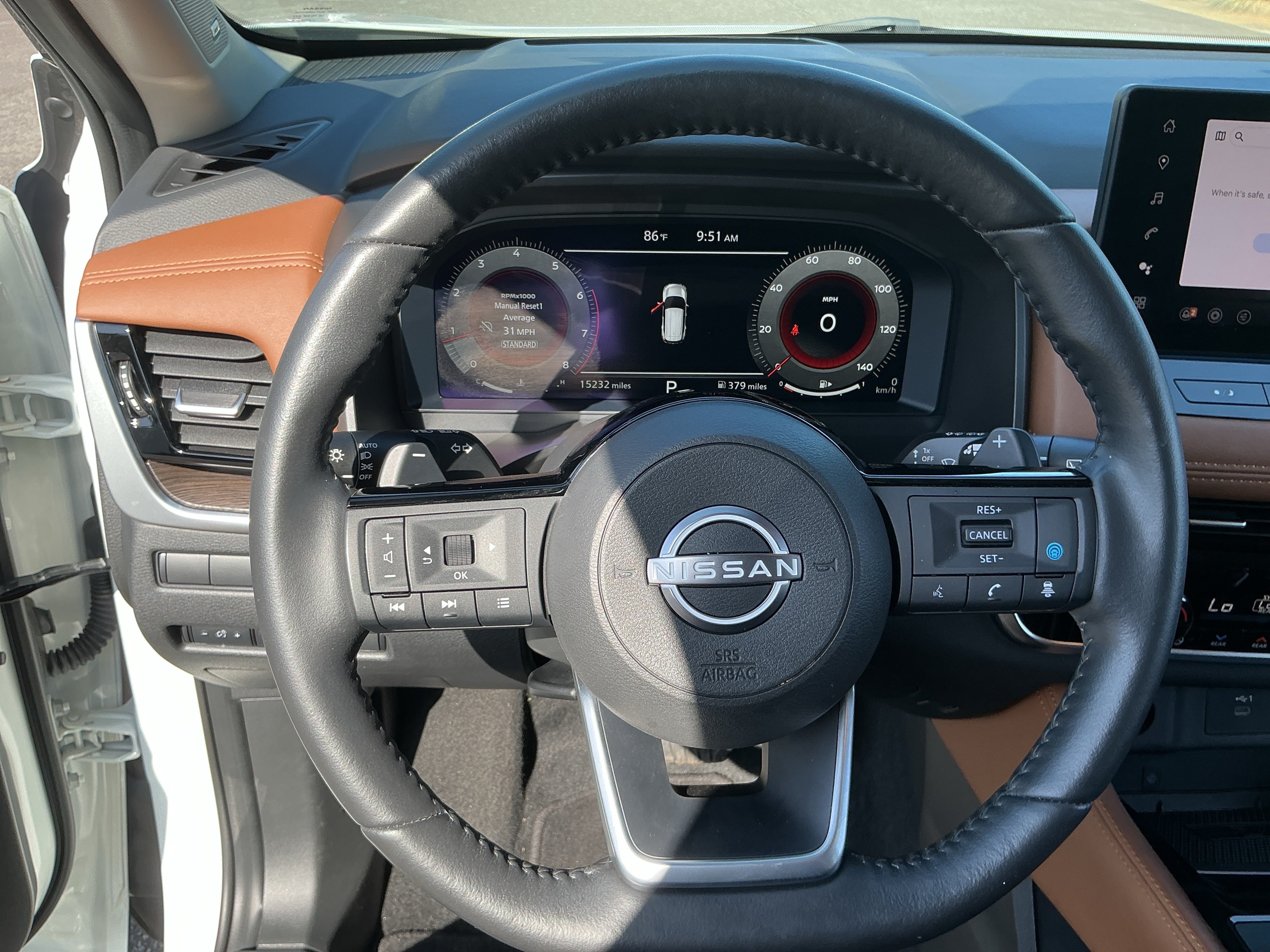 Used 2024 Everest White Pearl/Super Black Nissan Platinum image 14