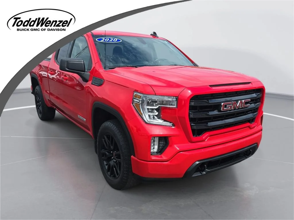 Used 2020 CARDINAL RED GMC Elevation image 1