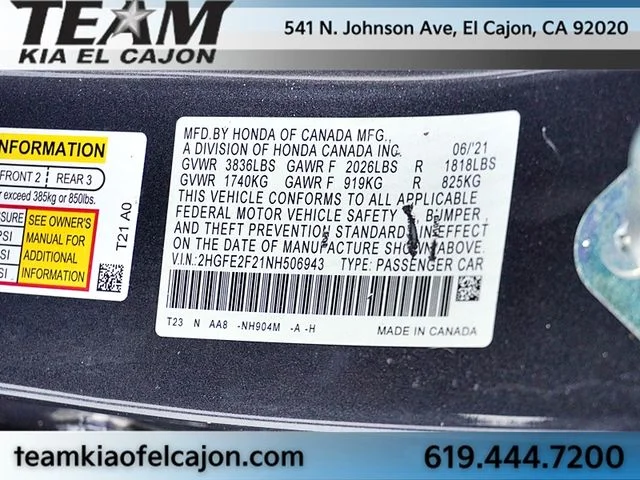 Used 2022  Honda LX image 33