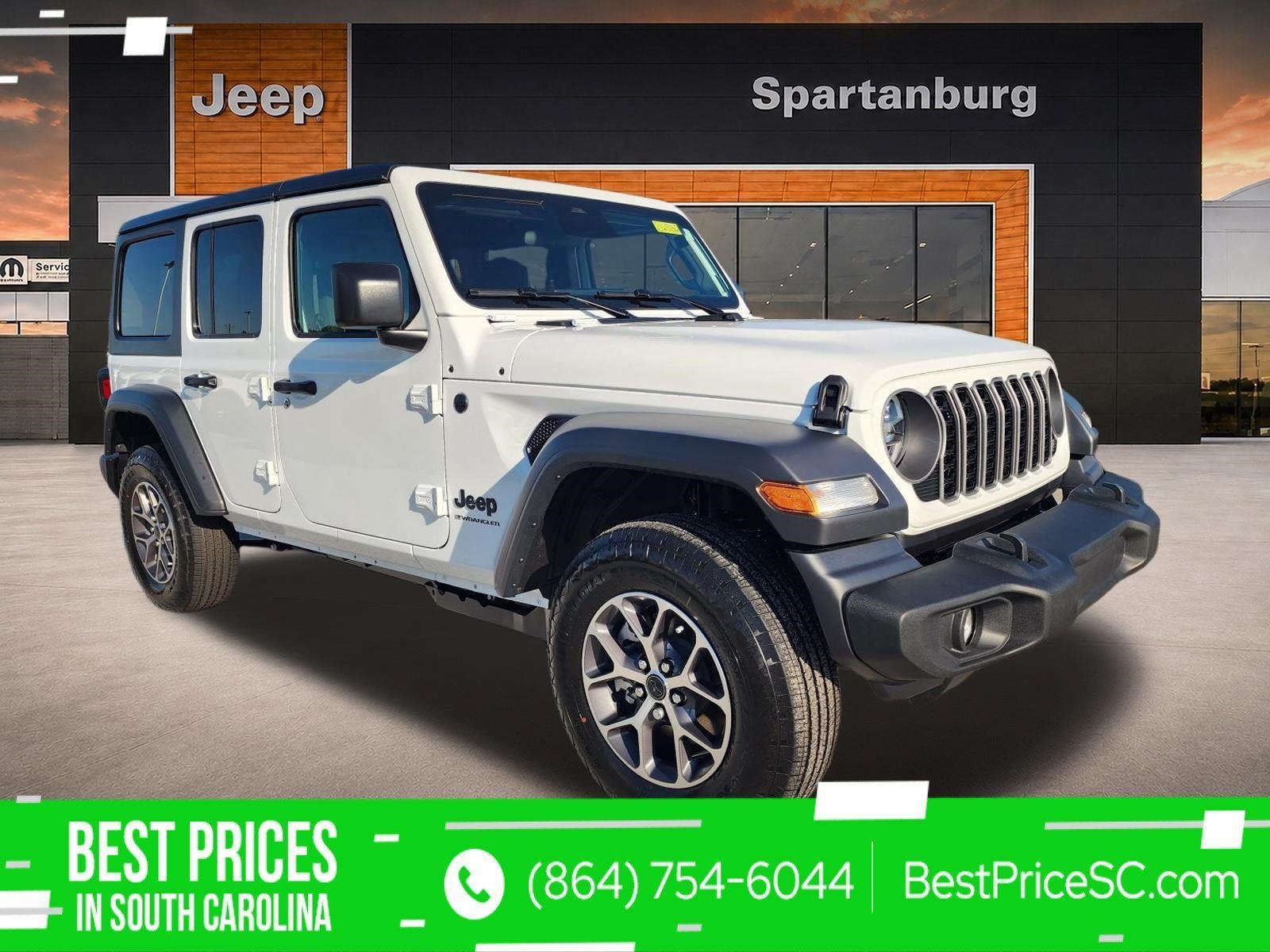New 2026 Bright White Clear-Coat Exterior Paint Jeep Sport S image 1