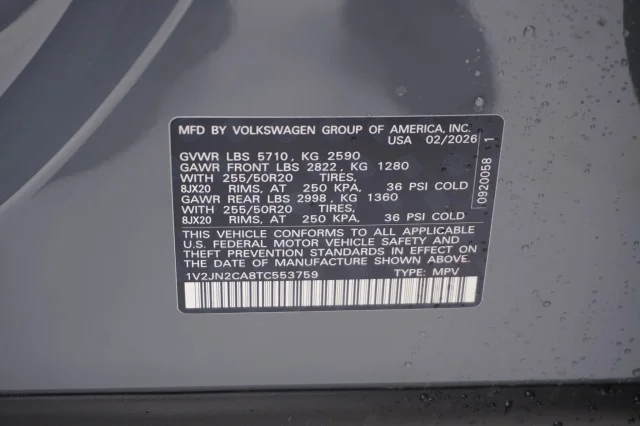 New 2026 Pure Gray Volkswagen 2.0T SE w/Technology image 36