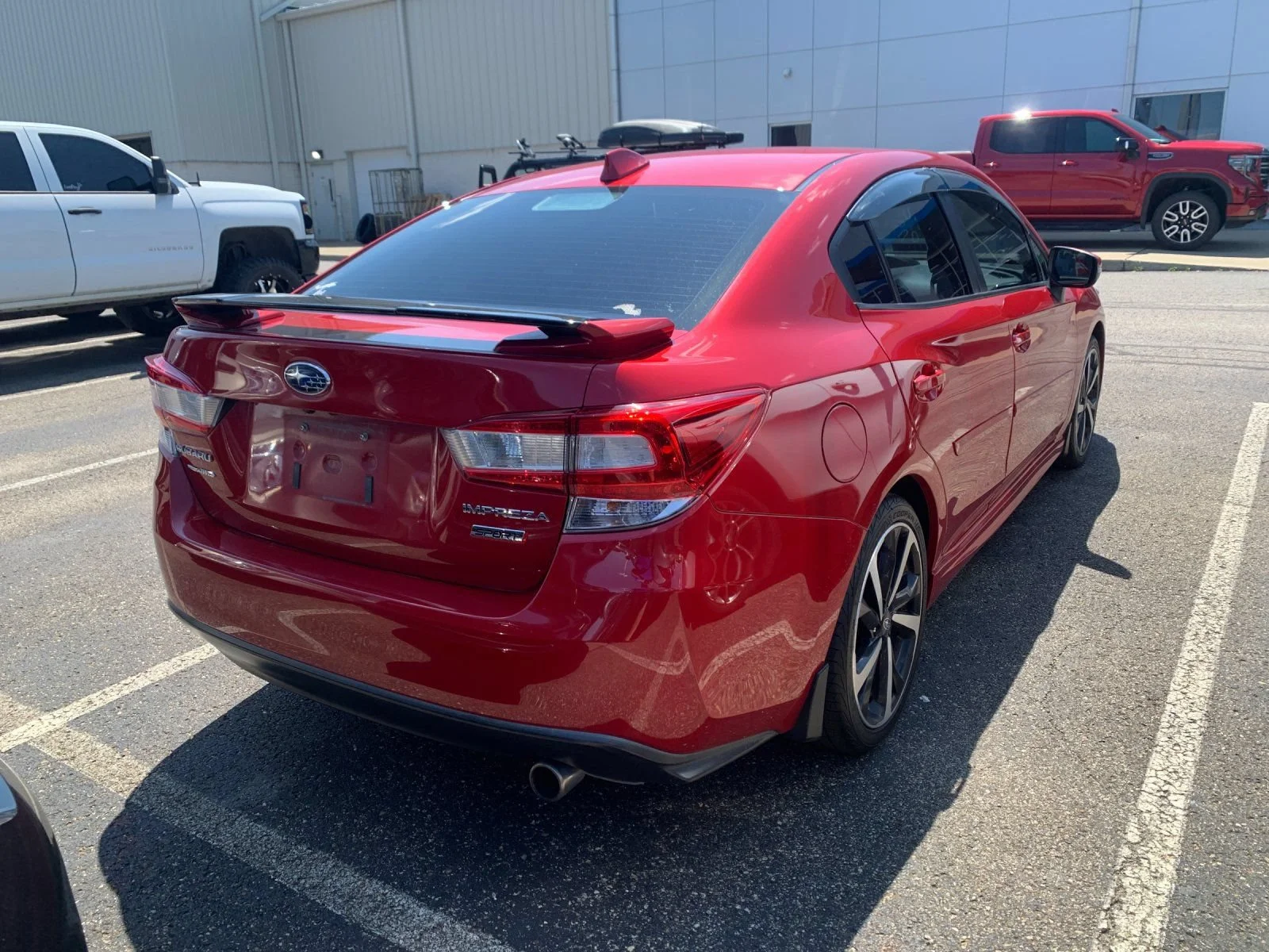 Used 2020 Red Subaru Sport Sedan image 2
