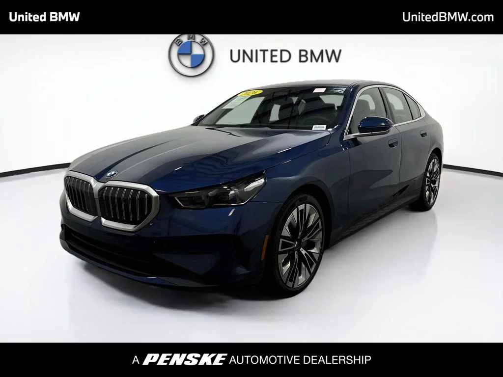 Certified Used 2026 Blue Metallic BMW 540i xDrive image 1