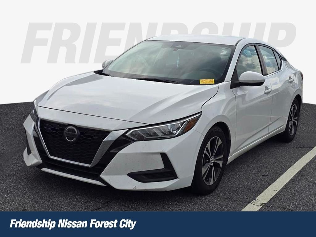 Used 2021 White Nissan SV image 1